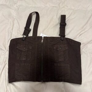 American Eagle Outfitters Brown Women's Top